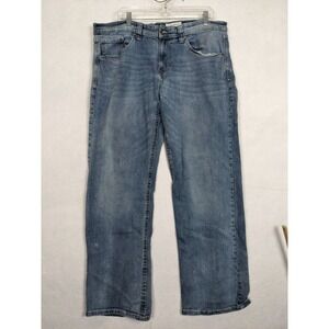 Tk Axel Mens Jeans Wearharder Size 38 x 32 Slim Boot Cotton Blend Blue